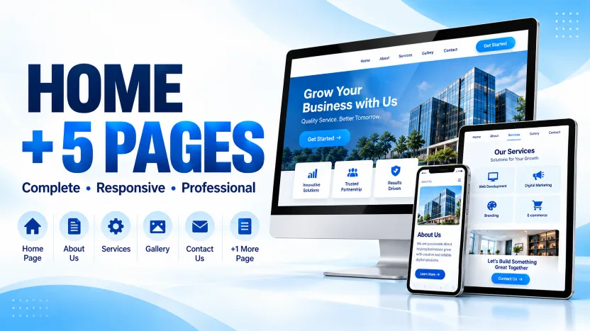 Home + 5 Pages