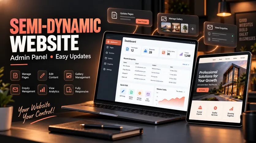 Semi-Dynamic Website